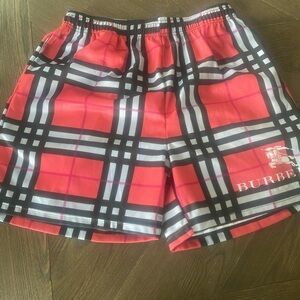 Red Plaid Men’s Shorts